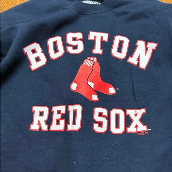 Stitches Navy Boston Red Sox Blue Sweatshirt - Picture 3 of 3